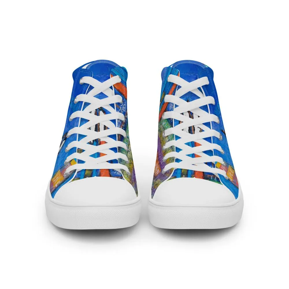 5 Of Hearts Men’s high top canvas shoes
