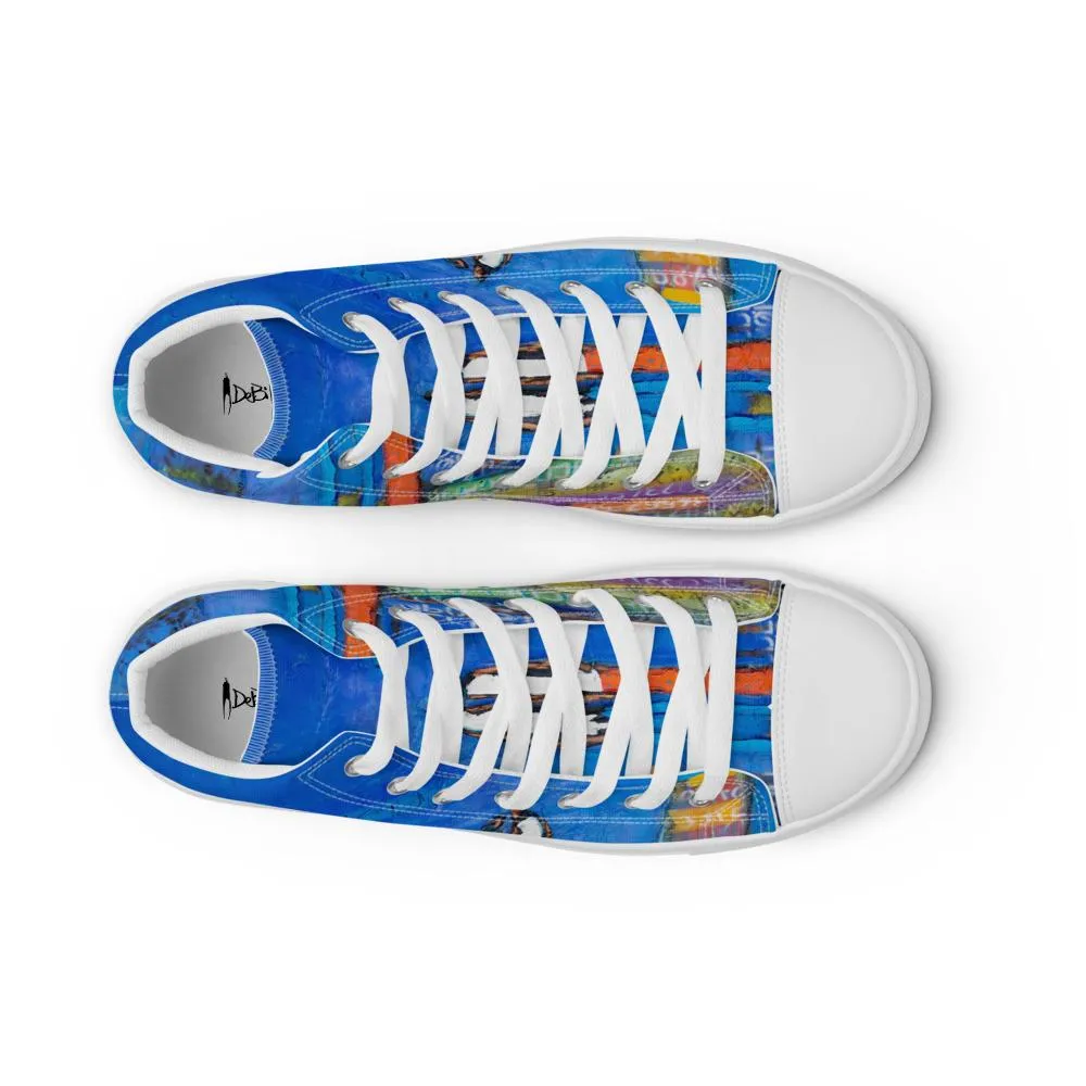 5 Of Hearts Men’s high top canvas shoes