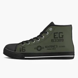 CH-46 "Blood, Sweat & Tears" High Top Canvas Shoes