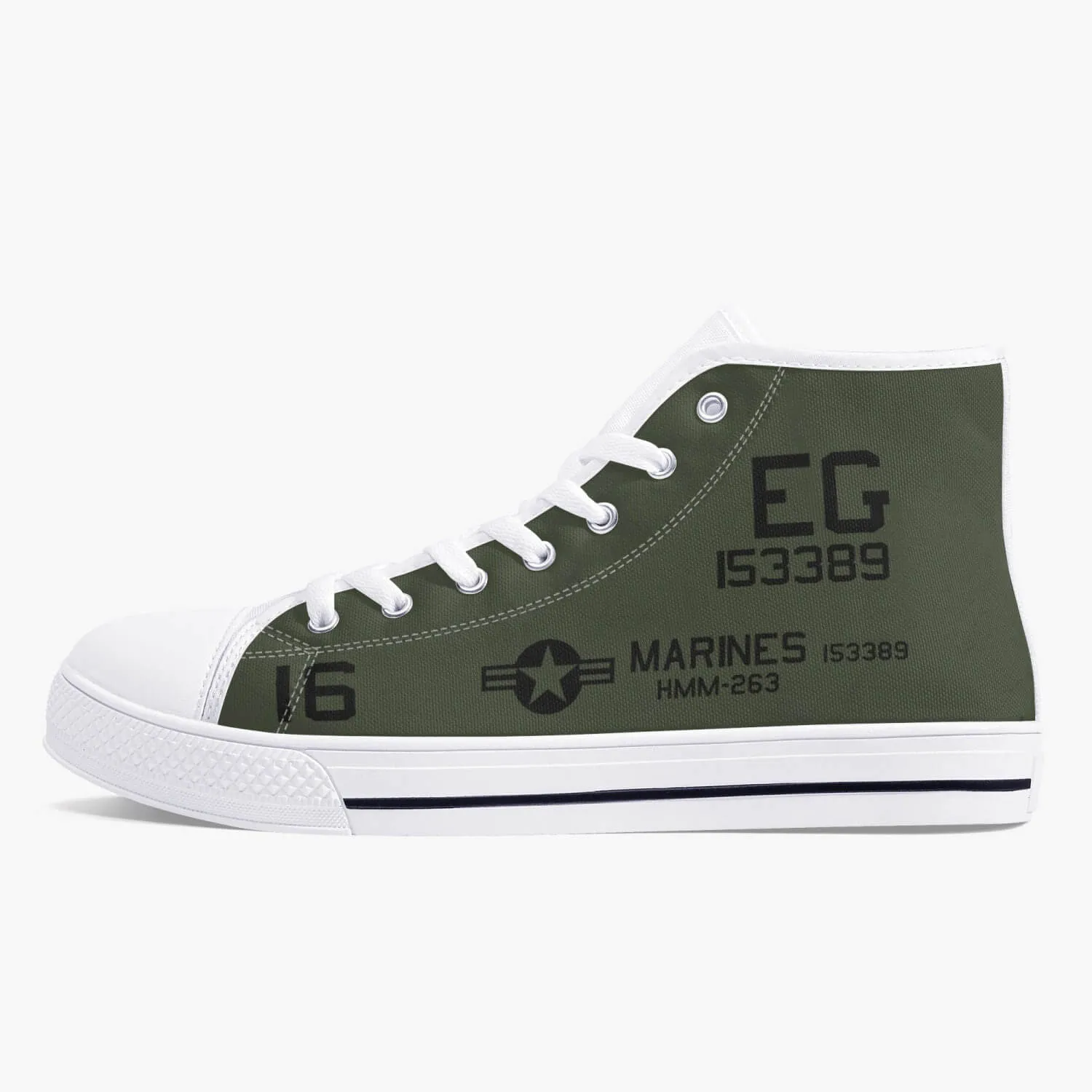 CH-46 "Blood, Sweat & Tears" High Top Canvas Shoes
