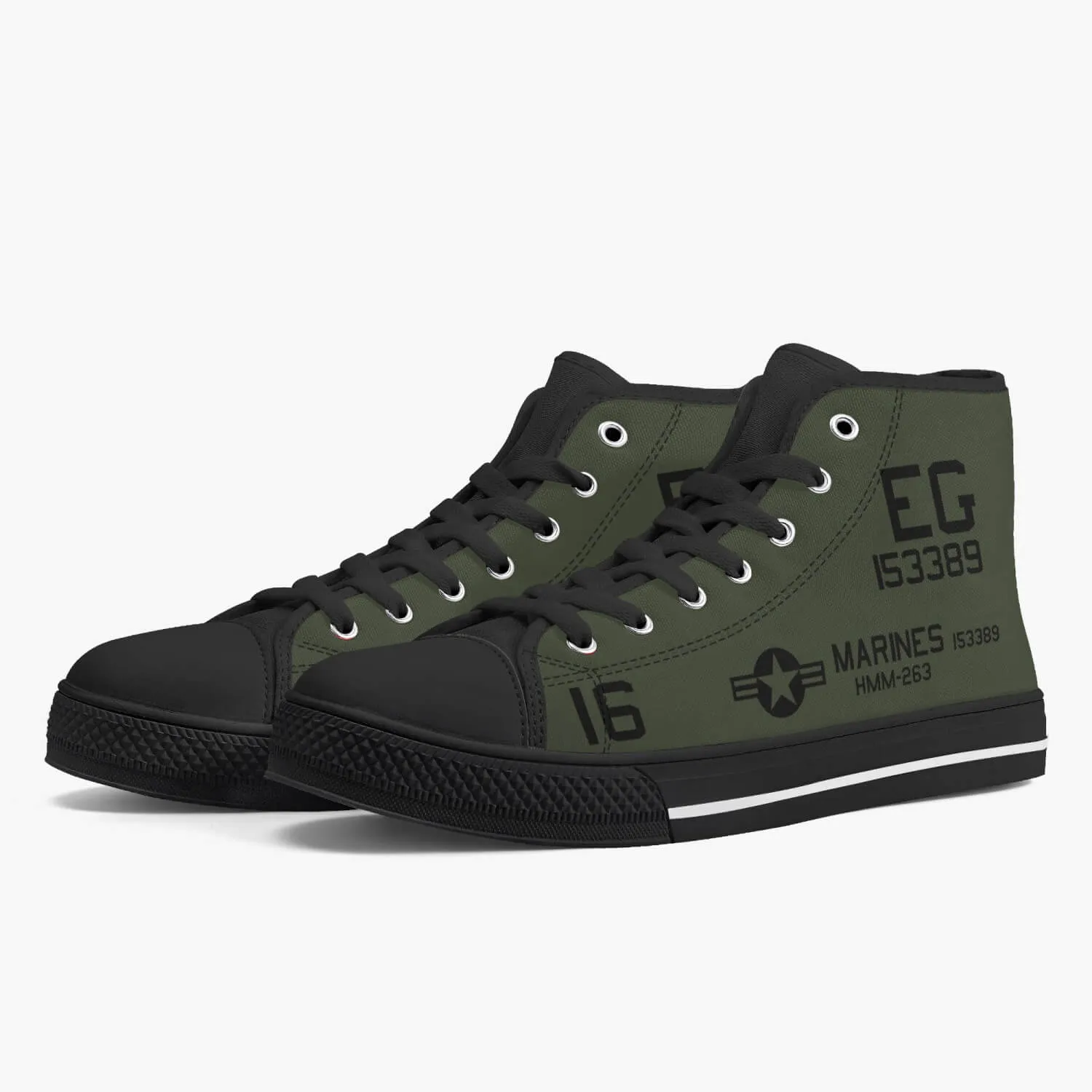 CH-46 "Blood, Sweat & Tears" High Top Canvas Shoes