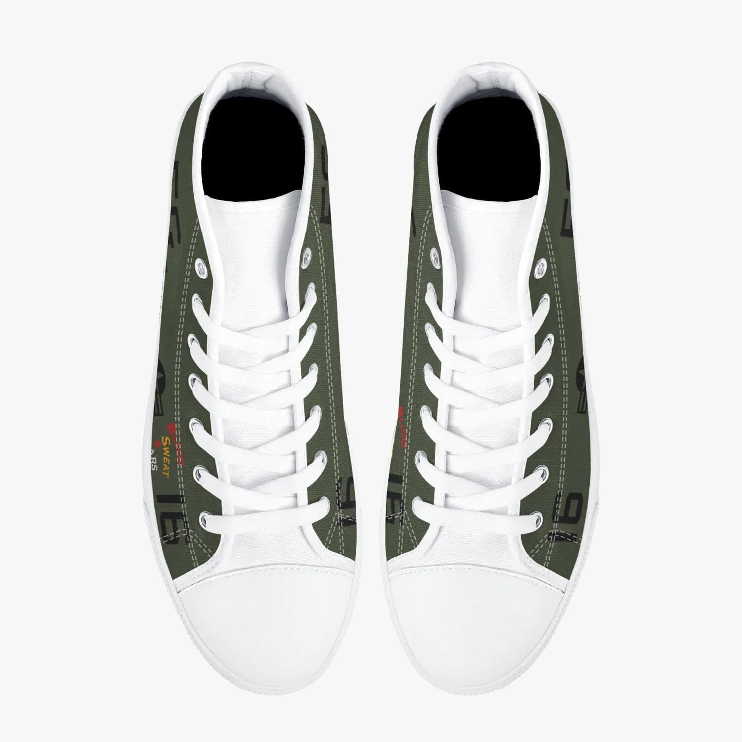 CH-46 "Blood, Sweat & Tears" High Top Canvas Shoes