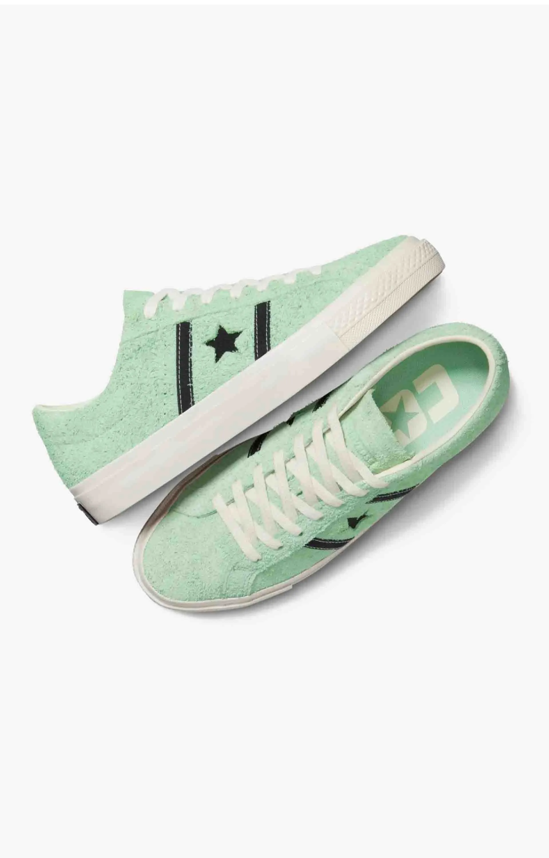 Converse One Star Academy Pro Suede Shoe, Sour Glow/Egret/Black