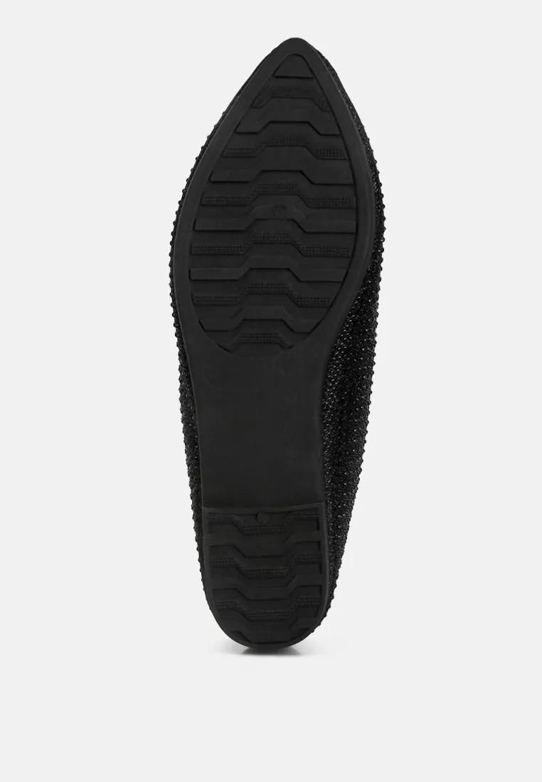 Denki Studded Ballerina Flats by London Rag