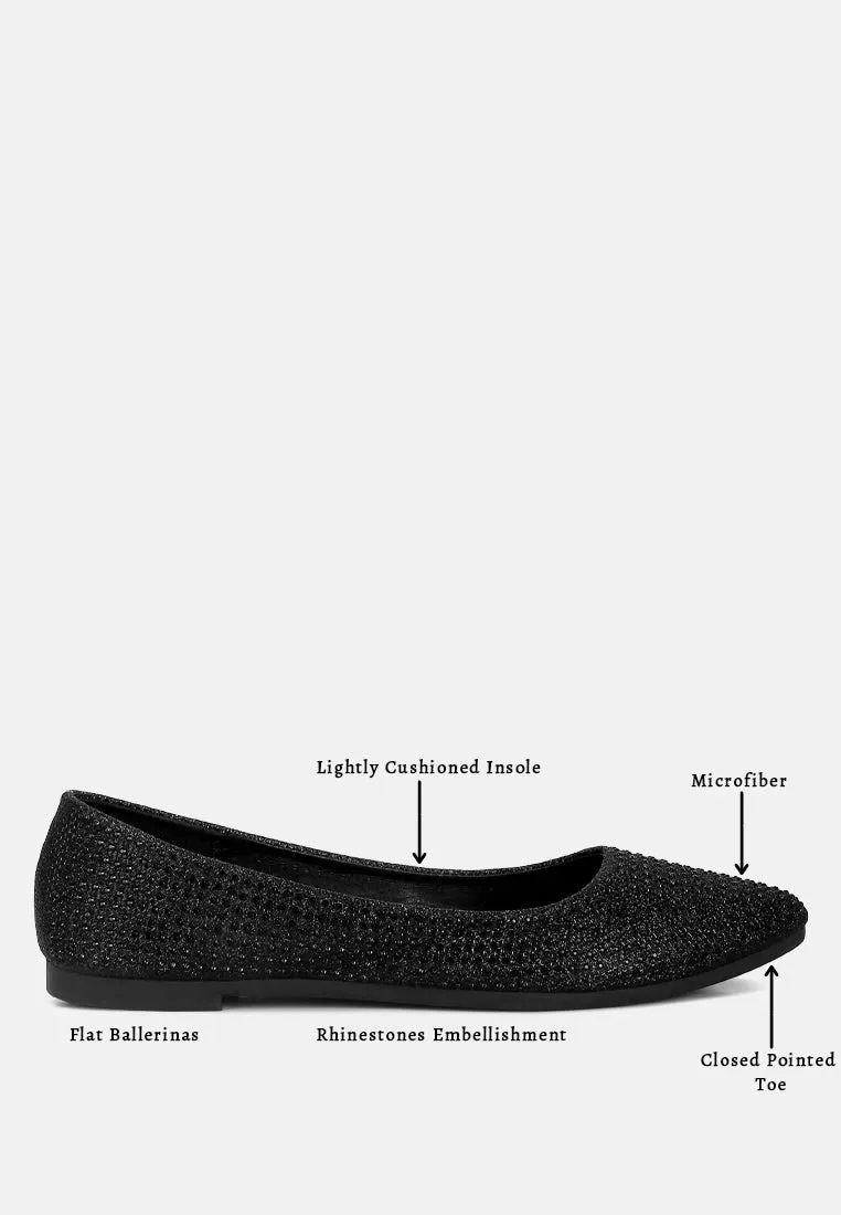 Denki Studded Ballerina Flats by London Rag