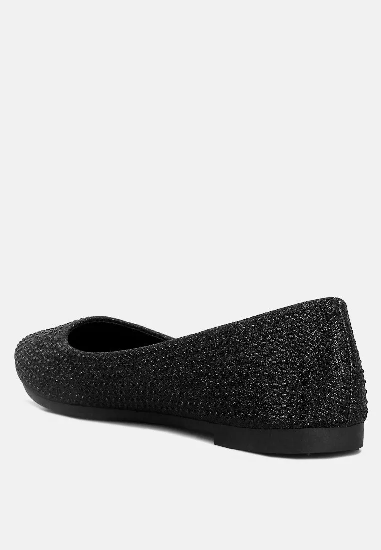 Denki Studded Ballerina Flats by London Rag