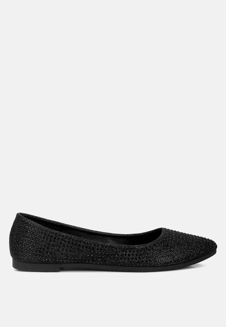 Denki Studded Ballerina Flats by London Rag