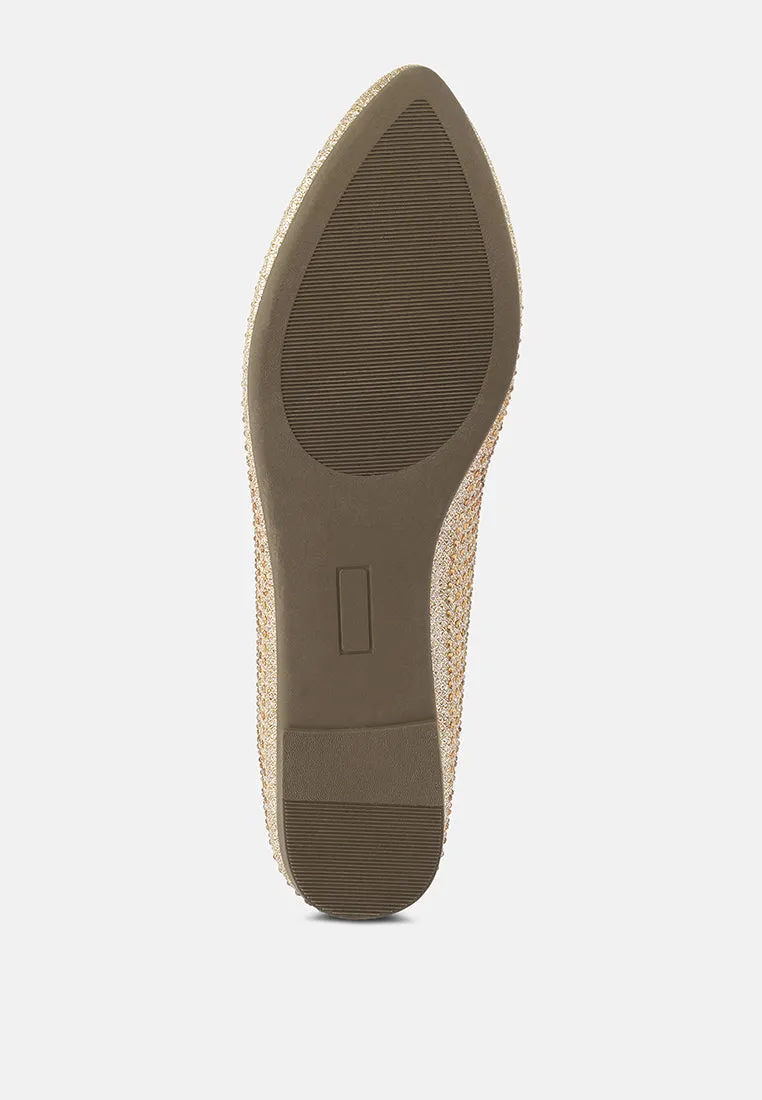 Denki Studded Ballerina Flats by London Rag