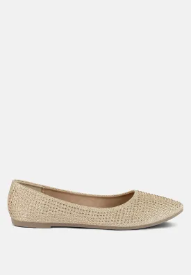 Denki Studded Ballerina Flats by London Rag