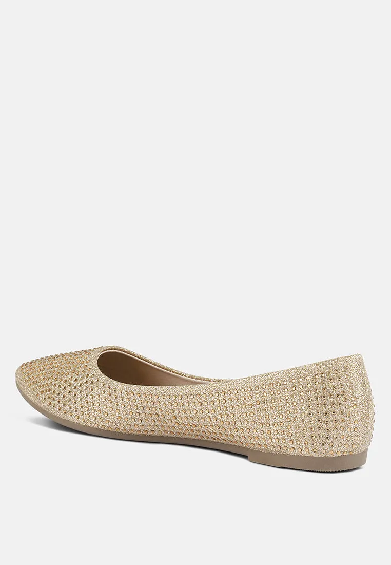 Denki Studded Ballerina Flats by London Rag