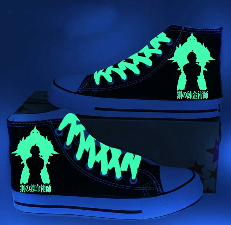 Fullmetal Alchemist High Top Luminous Canvas Shoes Sneakers Gifts