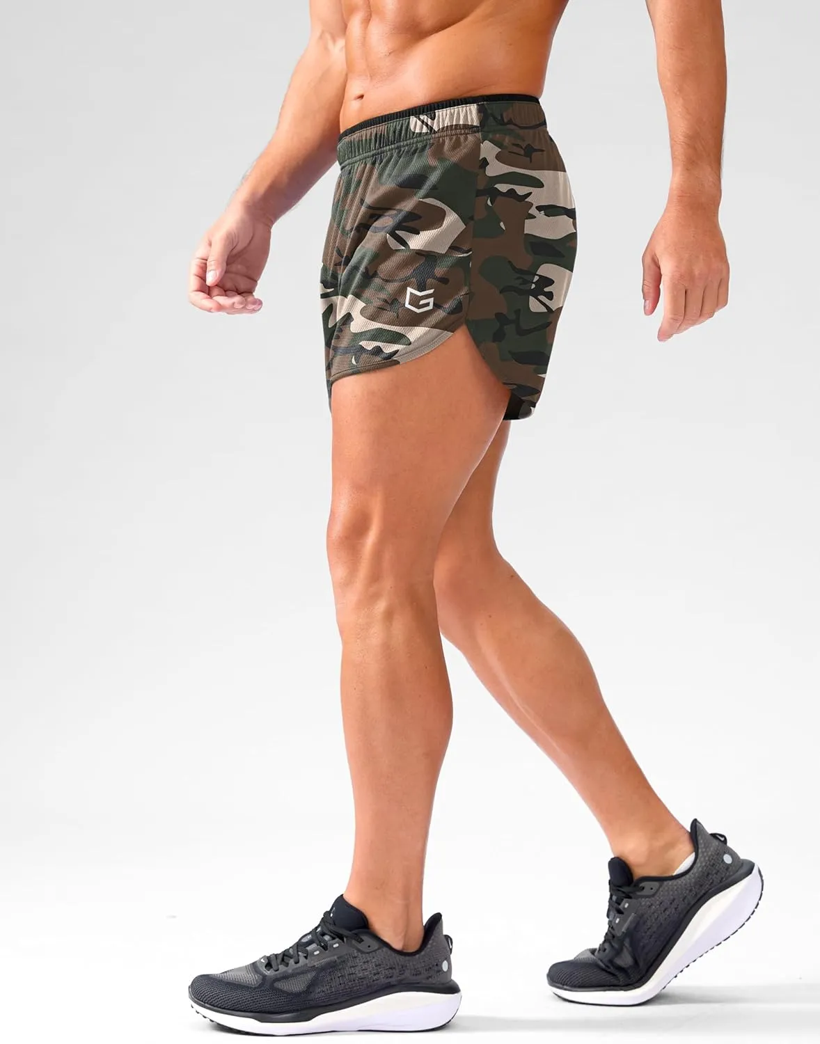 G Gradual Running Shorts for Men 3.5 inch Lightweight Breathable Gym Shorts with Brief Liner Athletic Training Workout Sport