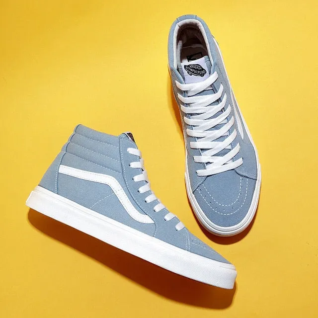 Men Casual Shoes High Top Mens Canvas Shoes For Woman Walking Shoes Fashion Flats Brand Students Sneakers 2021 New Spring Autumn