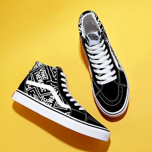 Men Casual Shoes High Top Mens Canvas Shoes For Woman Walking Shoes Fashion Flats Brand Students Sneakers 2021 New Spring Autumn