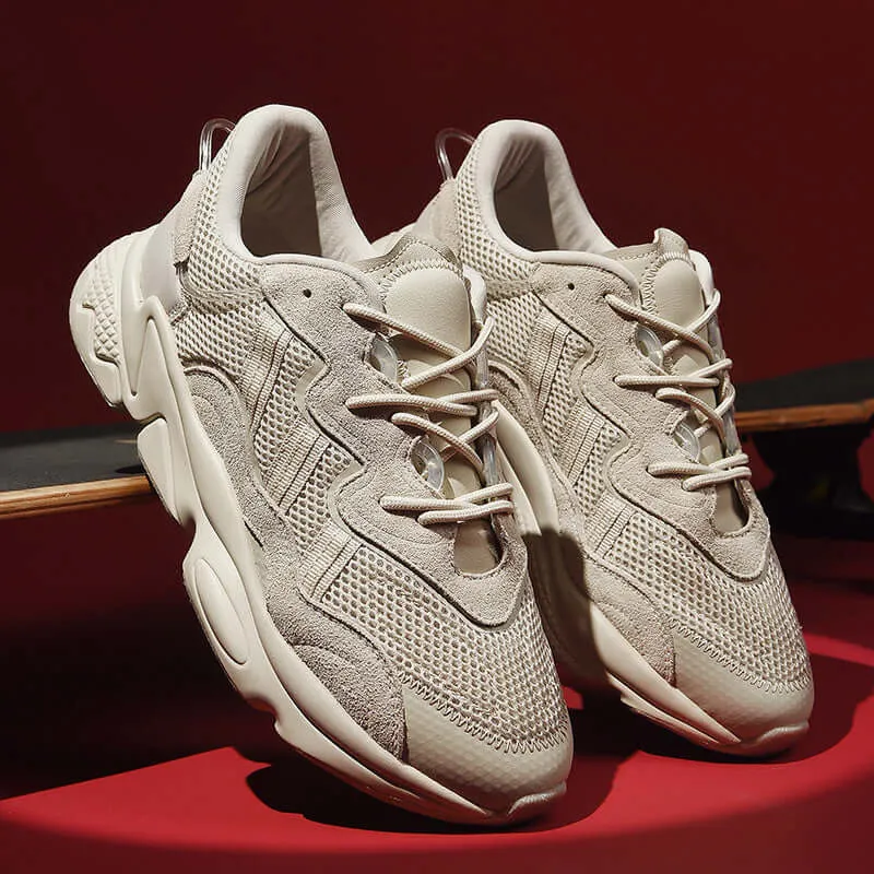 Men's Breathable Running Shoes with Cushioned Sole