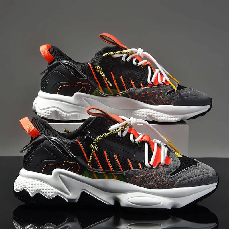 Men's Breathable Running Shoes with Cushioned Sole