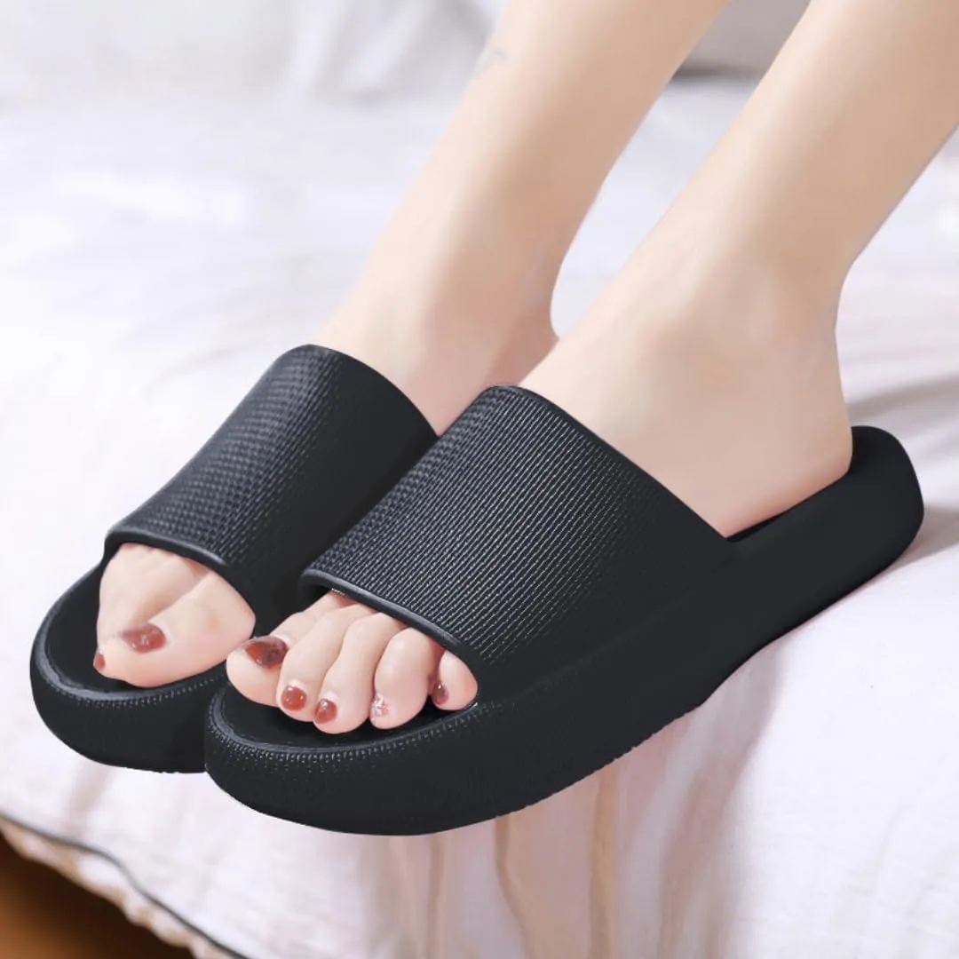 Non Slip Cushion Slippers - Quick Drying Open Toe Design