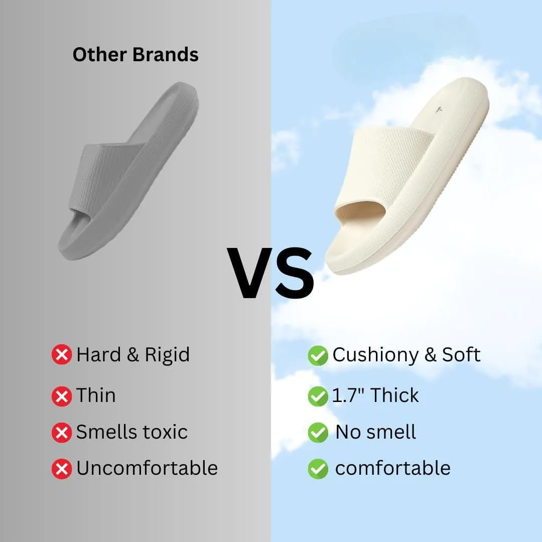 Non Slip Cushion Slippers - Quick Drying Open Toe Design