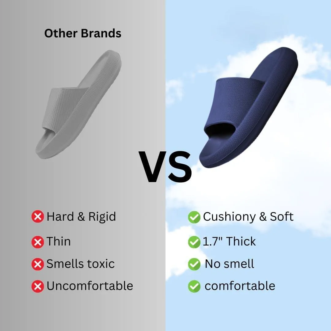 Non Slip Cushion Slippers - Quick Drying Open Toe Design