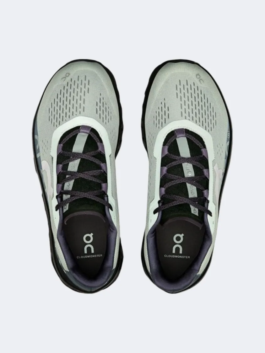 On Cloudmonster 1 Men Running Shoes Glacier/Black