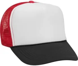 OTTO Polyester Foam Front 5 Panel High Crown Mesh Back Trucker Hat