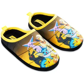 Pokemon Mens Slippers, Cosy Slip-On House Shoes with Non-Slip Sole - Gifts for Men
