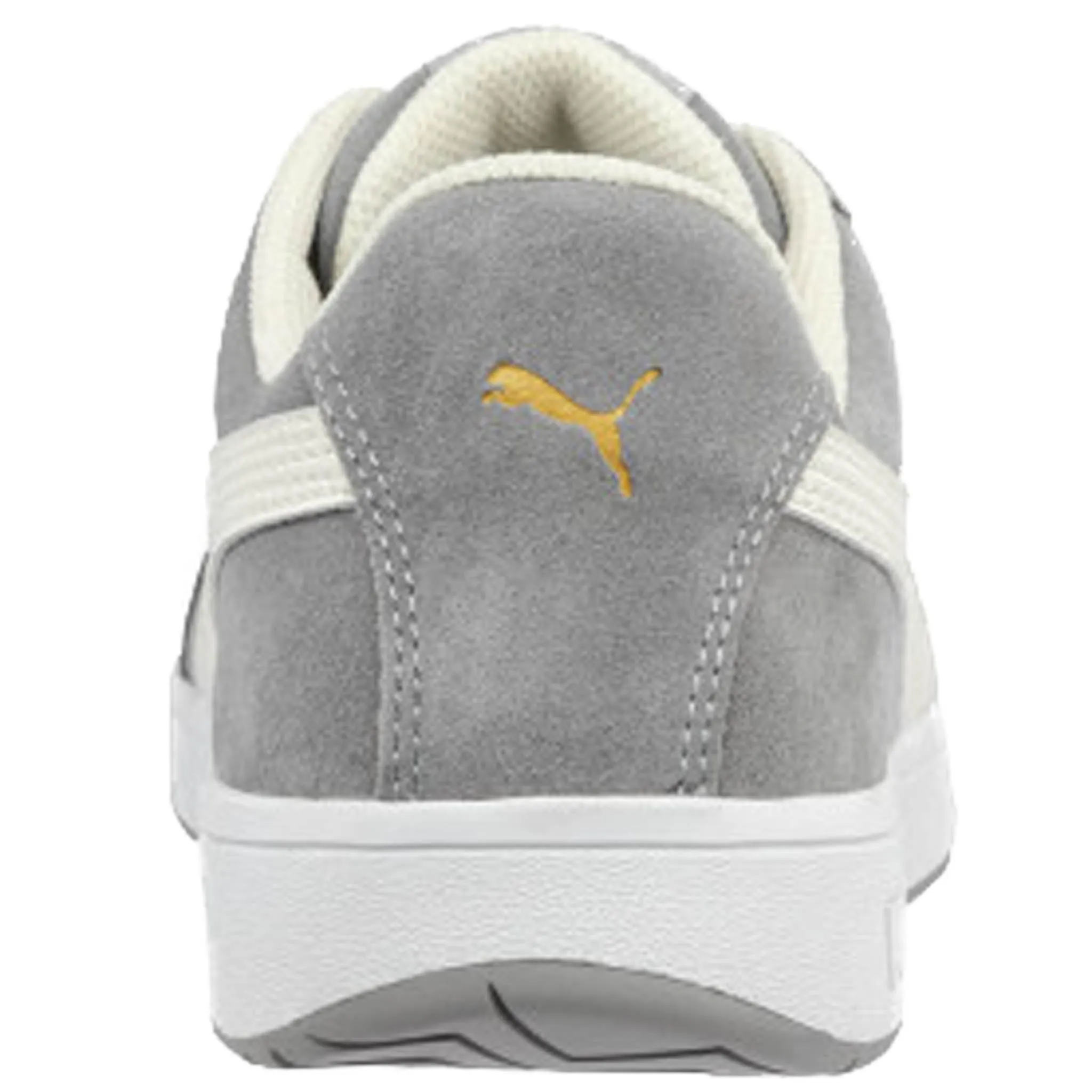 Puma Men's 640035 Iconic Suede Low Grey Composite Safety Toe Metal Free Work Shoes