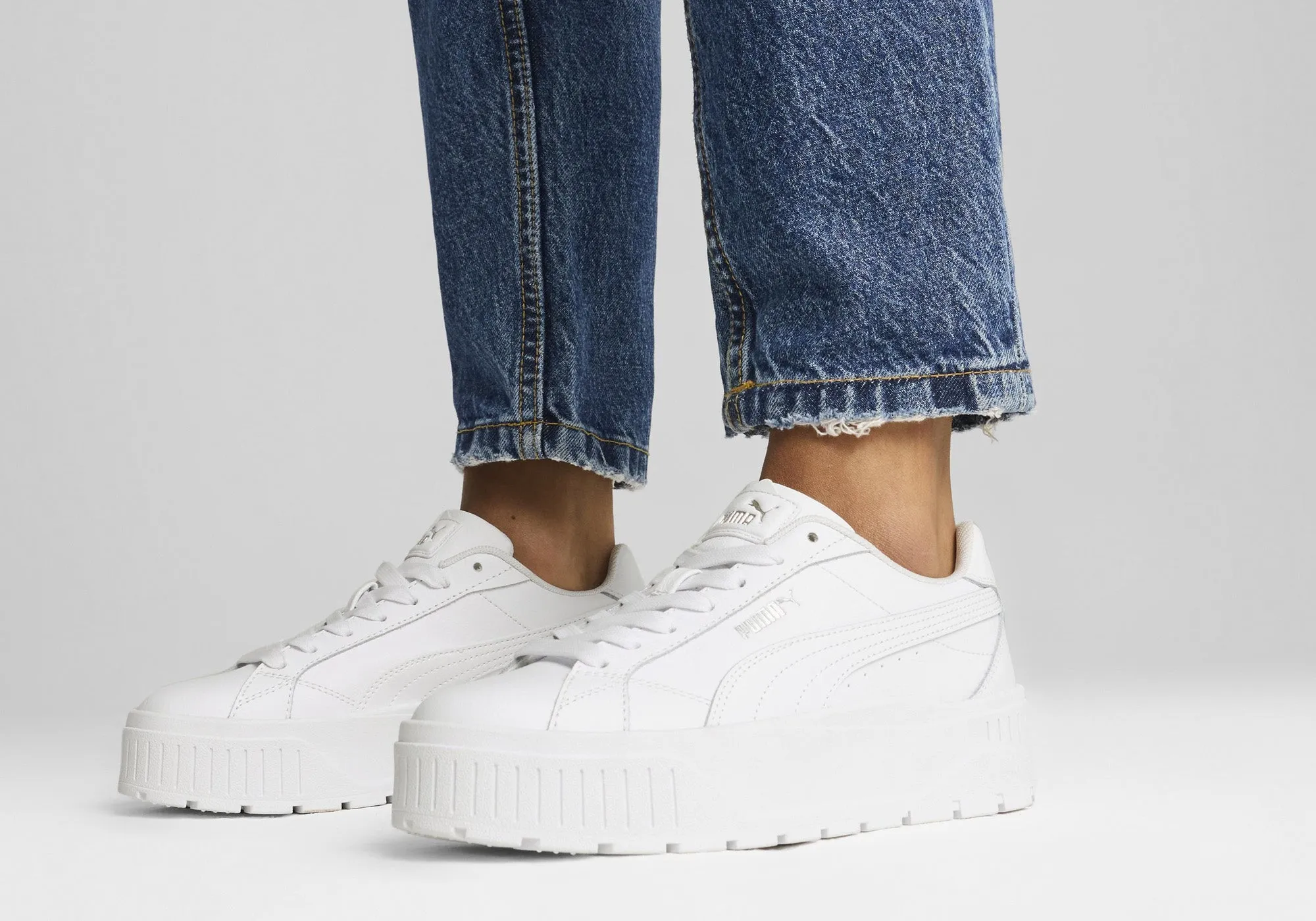 Puma Womens Karmen II L Comfortable Lace Up Sneakers