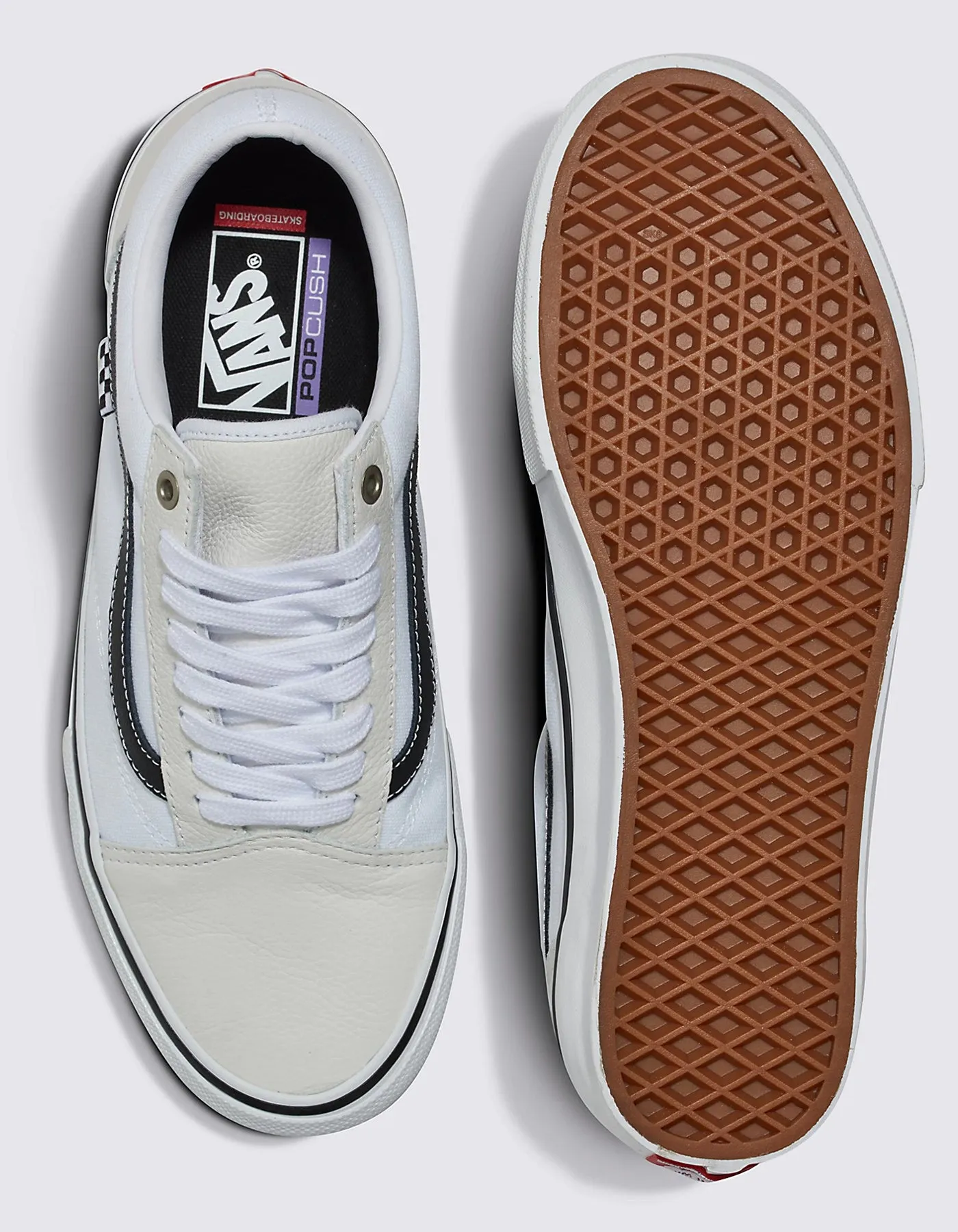 Skate Old Skool Leather White/White Shoes