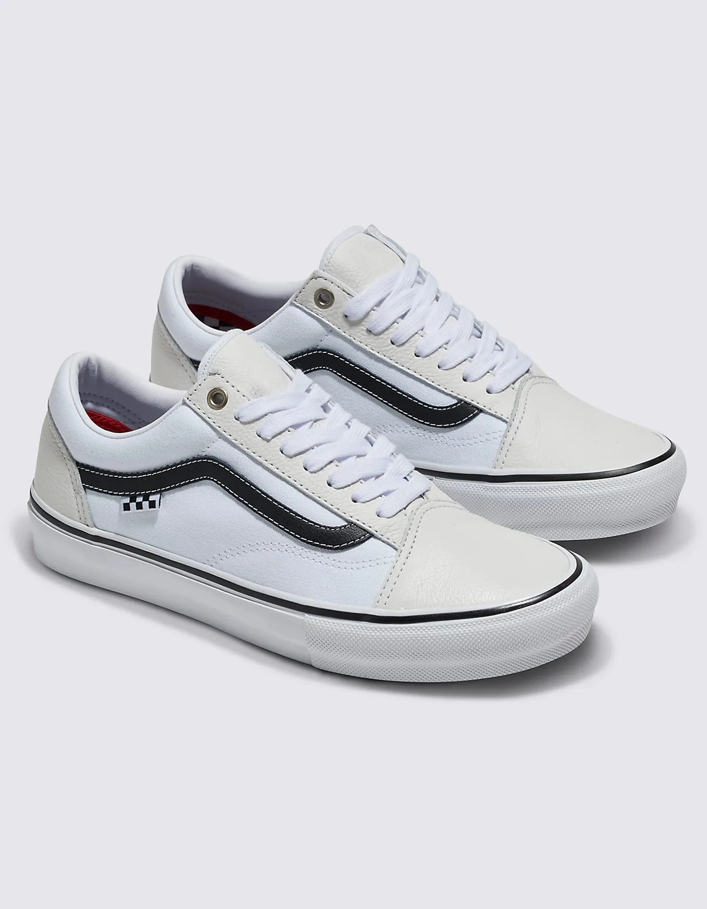 Skate Old Skool Leather White/White Shoes