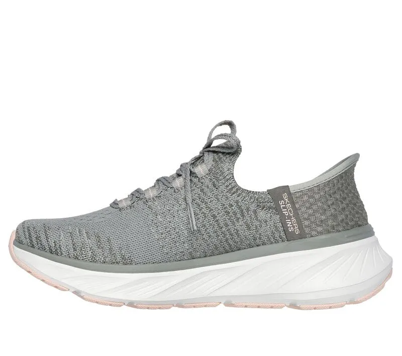 Skechers Women's Edgeride Sneakers- Grey/ Pink