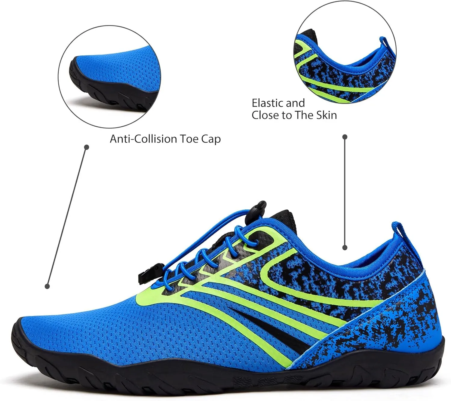 WateLves Water Shoes Mens Womens Barefoot Beach Swim Shoes Quick-Dry Aqua Socks for Surf Pool Yoga Water Aerobics