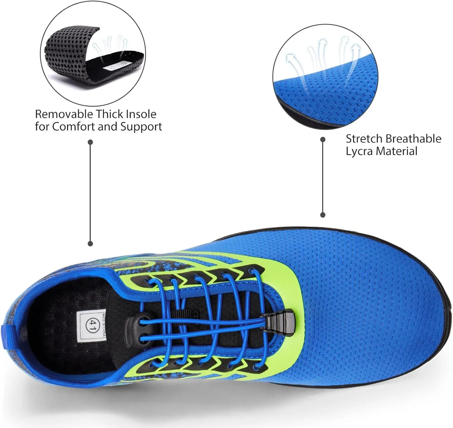 WateLves Water Shoes Mens Womens Barefoot Beach Swim Shoes Quick-Dry Aqua Socks for Surf Pool Yoga Water Aerobics