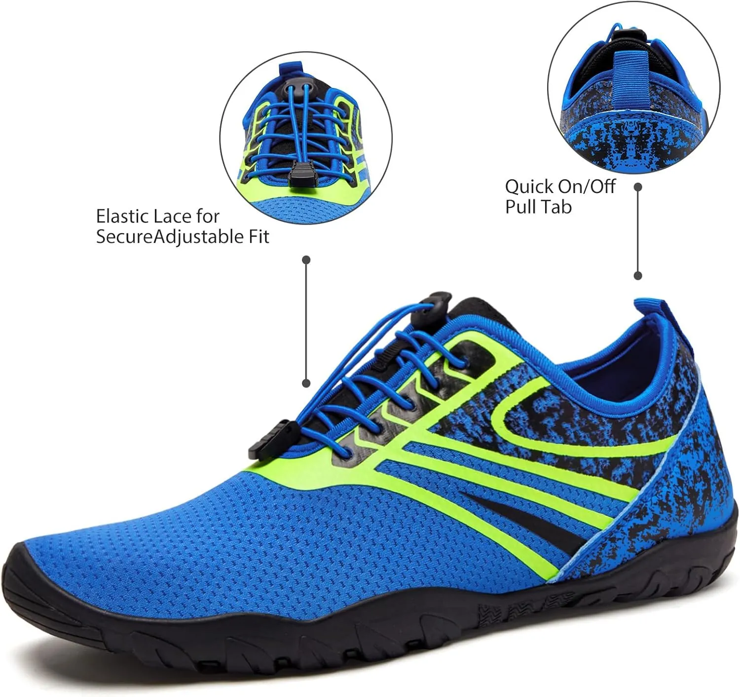 WateLves Water Shoes Mens Womens Barefoot Beach Swim Shoes Quick-Dry Aqua Socks for Surf Pool Yoga Water Aerobics