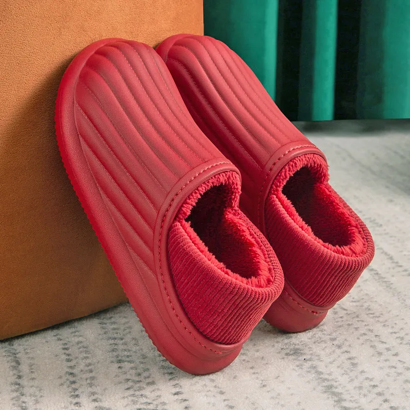 Waterproof Non Slip Plush Slippers
