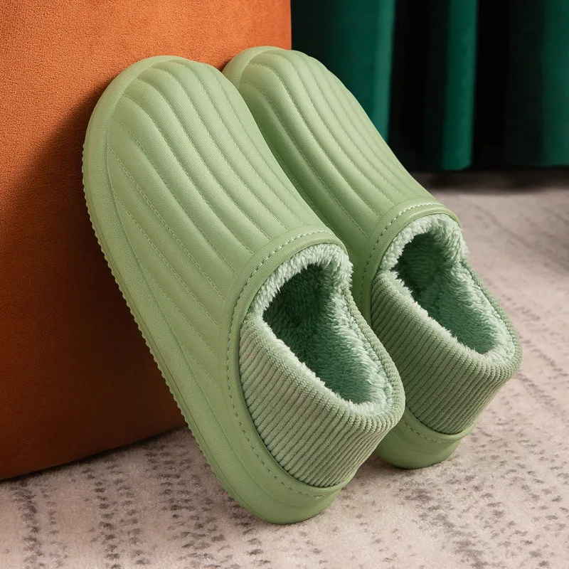 Waterproof Non Slip Plush Slippers