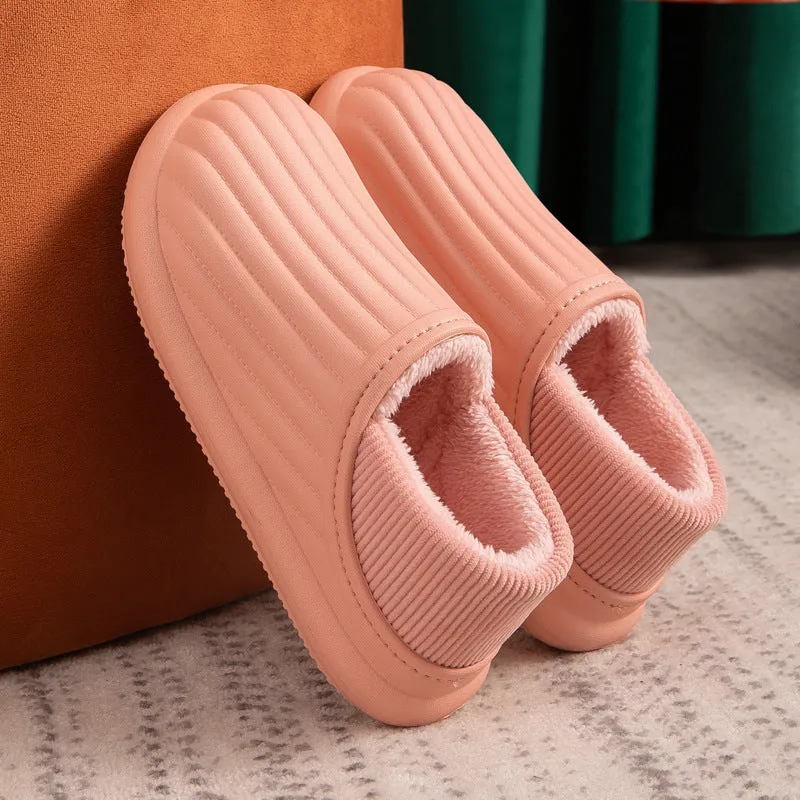 Waterproof Non Slip Plush Slippers