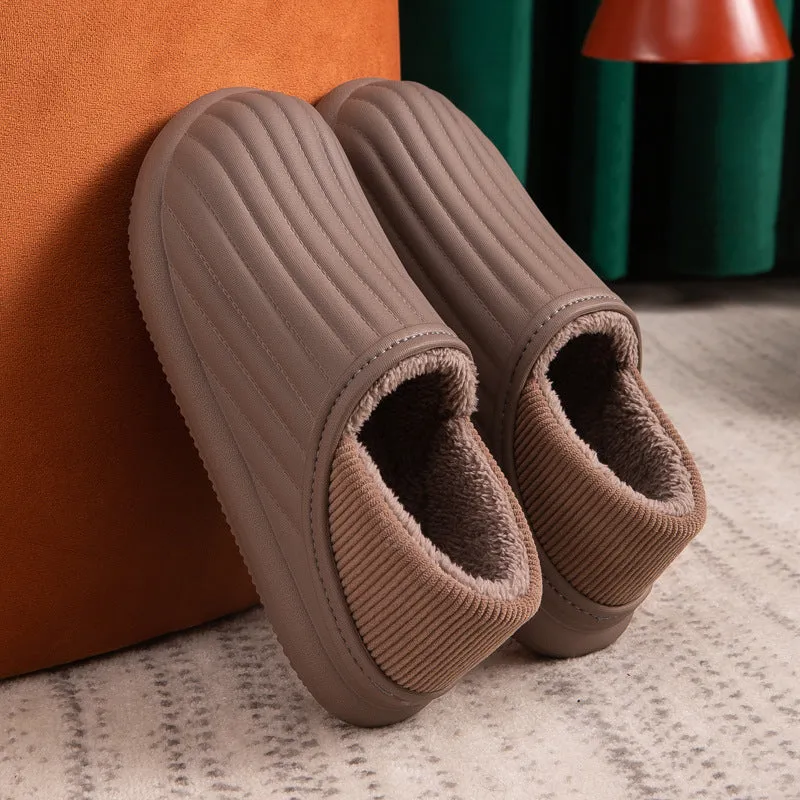 Waterproof Non Slip Plush Slippers